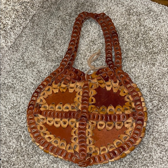 Handcrafted Brown Leather Tote Bag - Picture 1 of 1